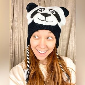 NWOT Panda Beanie
